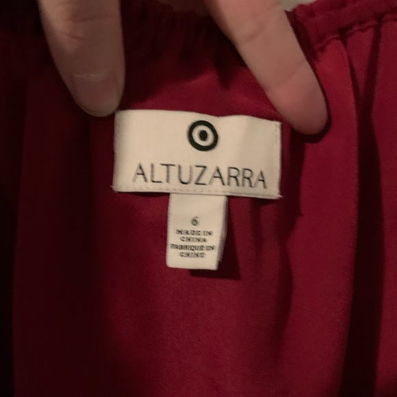 Altuzarra for Target maxi dress! Size 6 rich burgundy colour with front details - Picture 2 of 3